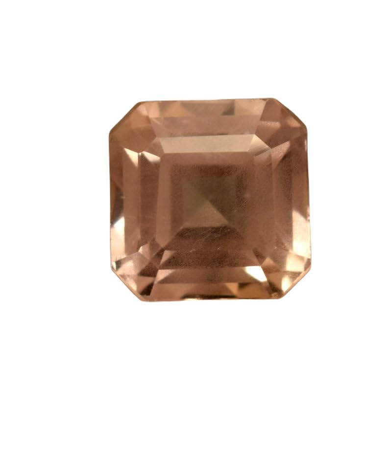 Saphir Padparadscha naturel 9x9x7mm gemme facettée pour création pendentif collier
