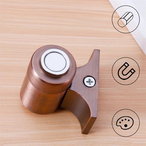 Butée de porte en alliage de zinc robuste finition bronze authentique - 4