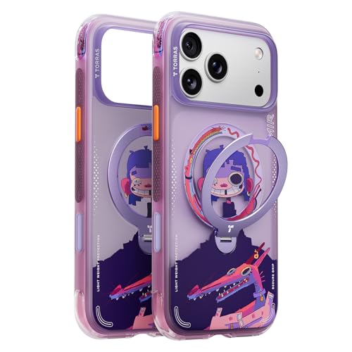 TORRAS X GAWX Q3 Air for iPhone 17 Pro Case 6.3'' with Stronger Magnetic Stand, Fit for Magsafe, Airbags Miltary Protection, Camera Control, Shockproo