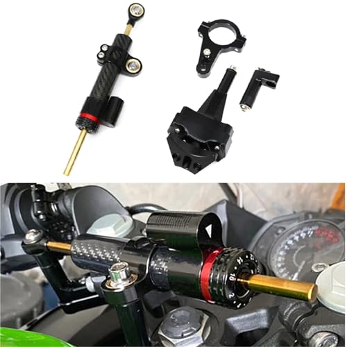 Amortisseur de direction haut de gamme et kit support de montage moto pour Kawasaki Ninja 500 2024