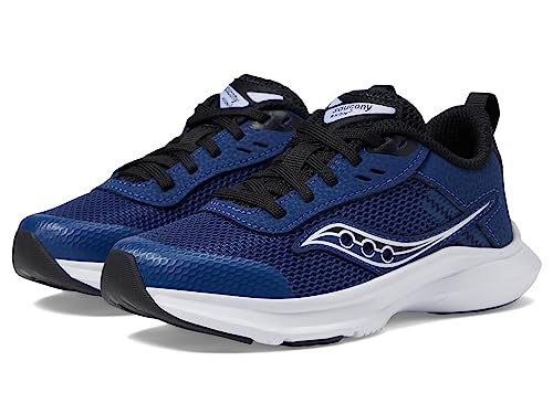 Saucony Tênis infantil unissex Axon 3, Azul/preto, 13 Big Kid