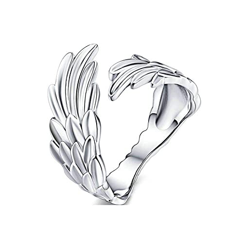 Bague ailes d'ange gardien ajustable, le cadeau de fiançailles idéal