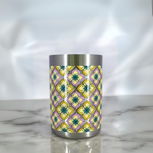 Image of Classic Steels Stainless Steel - Multipurpose Tara Mandala Designer Glass Set for Home & Office | Ideal for Serving Water, Juice, Cold Drinks & Lemonade | Ideal Gift Choice | Pack of 6 | 300 ML Each