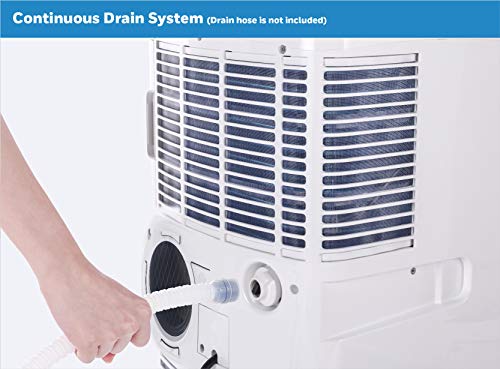 Honeywell Mo08Ceswk6 9,100 Btu (Ashrae)/6,100 Btu (Sacc) Portable Air Conditioner With Remote Control, White/Blue #TOP6