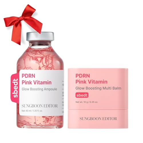 SUNGBOON EDITOR Plump-Looking Glow Duo Set, PDRN Stick Balm + PDRN Ampoule, Korean Skincare, Gift Set for Women