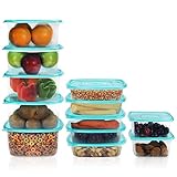Belle Vous Transparente Lebensmittel Aufbewahrungsbehälter (12 Stück in 3 Größen) Auslaufsichere, BPA freie Frischhaltedosen - Mikrowellengeeignet, Gefrier- und Spülmaschinengeeignetes Container Set
