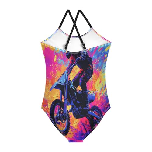 KLL Girl's Swimsuit 1 Piecing Beach Swimwear Bathing Suits for Girls2