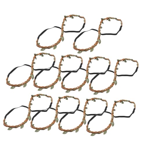 Didiseaon 10 Stück Haarband Naturmaterial Geflochtenes Seil Verstellbar Damen Kopfschmuck Selbstgemacht Haarkranz  ...