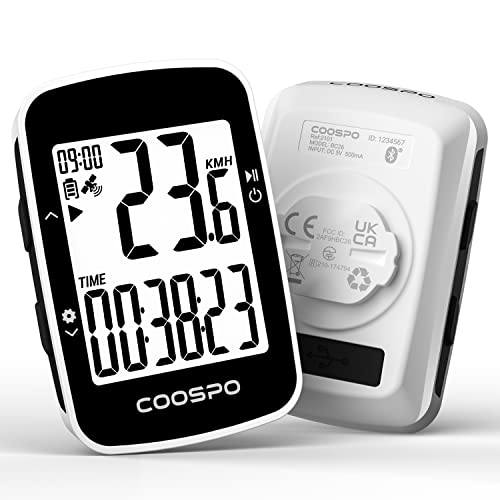 CooSpo BC26 Ciclocomputador Bicicleta GPS Bluetooth,Ciclismo Ordenador Inalámbrico con...