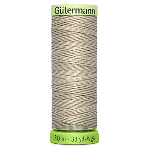 Hilo de coser Gütermann beige 30 metros reciclado miniatura 1