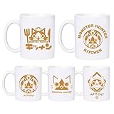 モンハン アイルー 猫柄 マグカップ コーヒーカップ アイルー 萌グッズ モンハンシリーズ セラミックカップ 耐熱 厚実 大容量 ウォーターカップ かわいい プレゼント コレクション (E) [並行輸入品]
