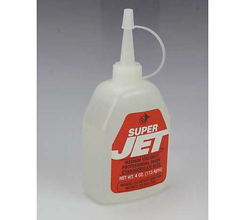 Jet Glue Super Jet - Medium Thickness Industrial Strength CA Glue - Forms Strong Bonds with Just Anything - 3.5oz