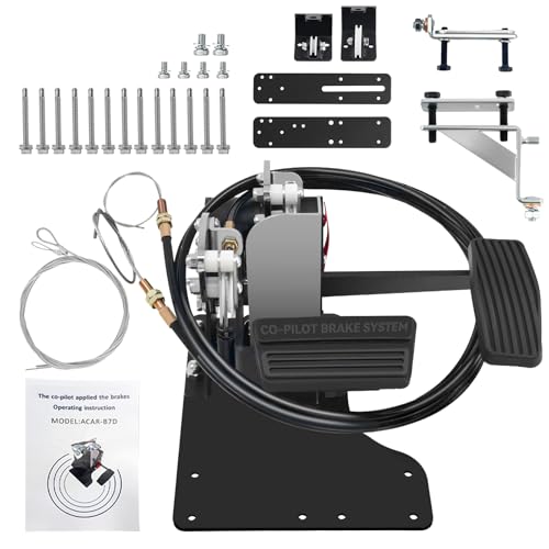 Right Hand Drive Conversion Kit Universal Gas and Brake Pedal RHD Conversion Kit Postal Carrier/Driving School Right Side Drive RHD Pedal Kit for Postal Vehicles Driver Ed & Instructors # ACAR-B7D