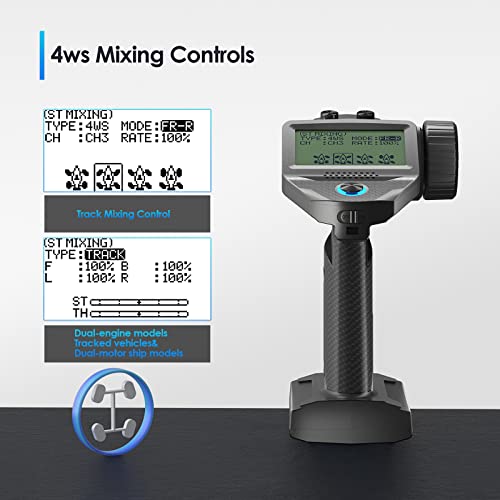 Glglma Flysky G7P Rc Transmitter And Receiver,2.4Ghz Remote Controller For Crawler Truck Car Boat Robot,7 Channels 300M Range #TOP3