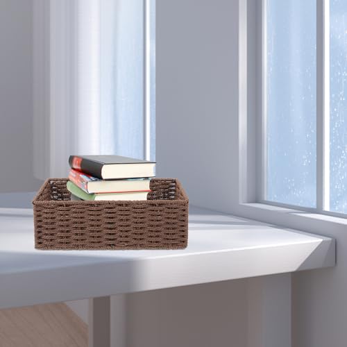 Cesta tejida para acabar con el desorden de tu escritorio 7
