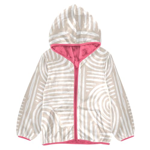 Light Yellow Stripes Sherpa Fleece Girls