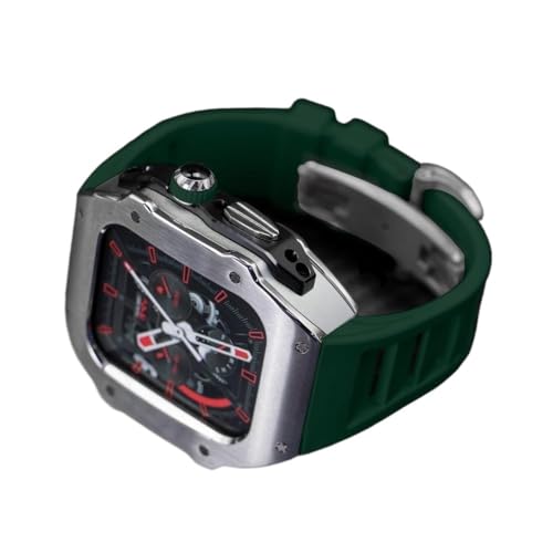 Correa de silicona de acero inoxidable para Apple Watch Ultra 8 7 6 5 4 SE iWatch