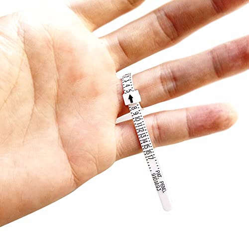 2 Pcs 1-17 Usa Ring Sizer Measuring Tool Plastic Ring Sizer Measuring Set Finger Measurer Jewelry Sizing Tools Gauge Measure Tool Rings Size Finger Size Gauge Measure Tool For Women/Men And Kids #TOP5