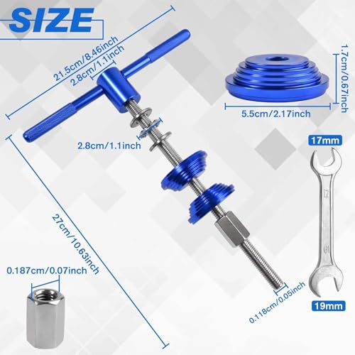 LEONTOOL Bike Headset Press Tool Aluminium Alloy Bicycle Headset Bearing Press-in Tool with Double Open-End Wrench Universal for Bikes Headsets Cup and Bottom Bracket Installation