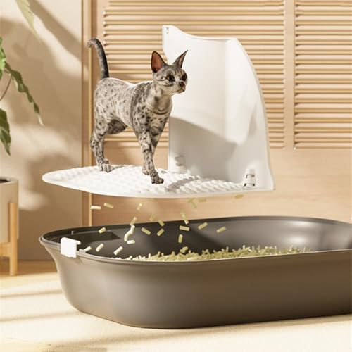 Caja sanitaria grande para gatos con puerta y pala miniatura 4