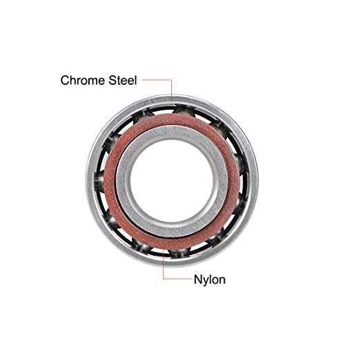 Image of uxcell 7002AC Angular Contact Ball Bearing 15x32x9mm, Single Row, Open, 25 Contact Angle 5pcs