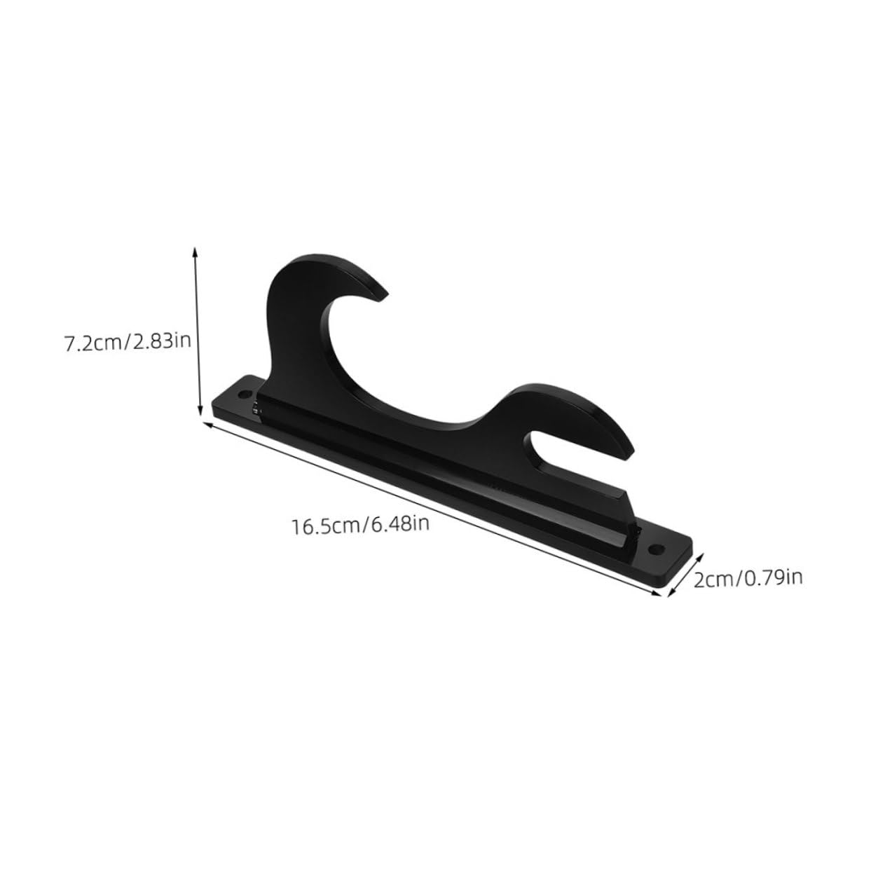 Abaodam Decorative Sword Rack 2-layer Acrylic Sword Holder Wall Mount Bracket Fencing Display Stand Wall Mount