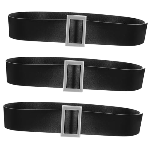 LIFKOME 3pcs Santa Claus Waistband with Buckles Christmas Costume Belts All Match Decorative for Men Women Waist Holiday Accessories