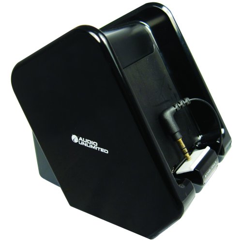 Audio Unlimited SPK-TRANS2 Dual Powered Transmitter for SPK-Rock & SPK-Velo Series Includes AC Adapter 1 Pack (Black)