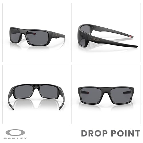 OAKLEY Drop Point OO9367 Rectangle Sunglasses for Men+ Bundle Accessory Leash Kit, Microfiber Pouch3