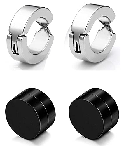 See full amazon price history chart for De-Ultimate (2 Pair) CMB7340 Trendy Silver And Black Round Shaped Press Non-Piercing And (8mm Medium Size) Magnetic Style Clip On Metal Barbell Earring Hoop Bali Stud For Men And Women De-Ultimate (2 Pair) CMB7340 Trendy Silver And Black Round Shaped Press Non-Piercing And (8mm Medium Size) Magnetic Style Clip On Metal Barbell Earring Hoop Bali Stud For Men And Women (B09BRC4359) Amazon Price History, Amazon Price Tracker