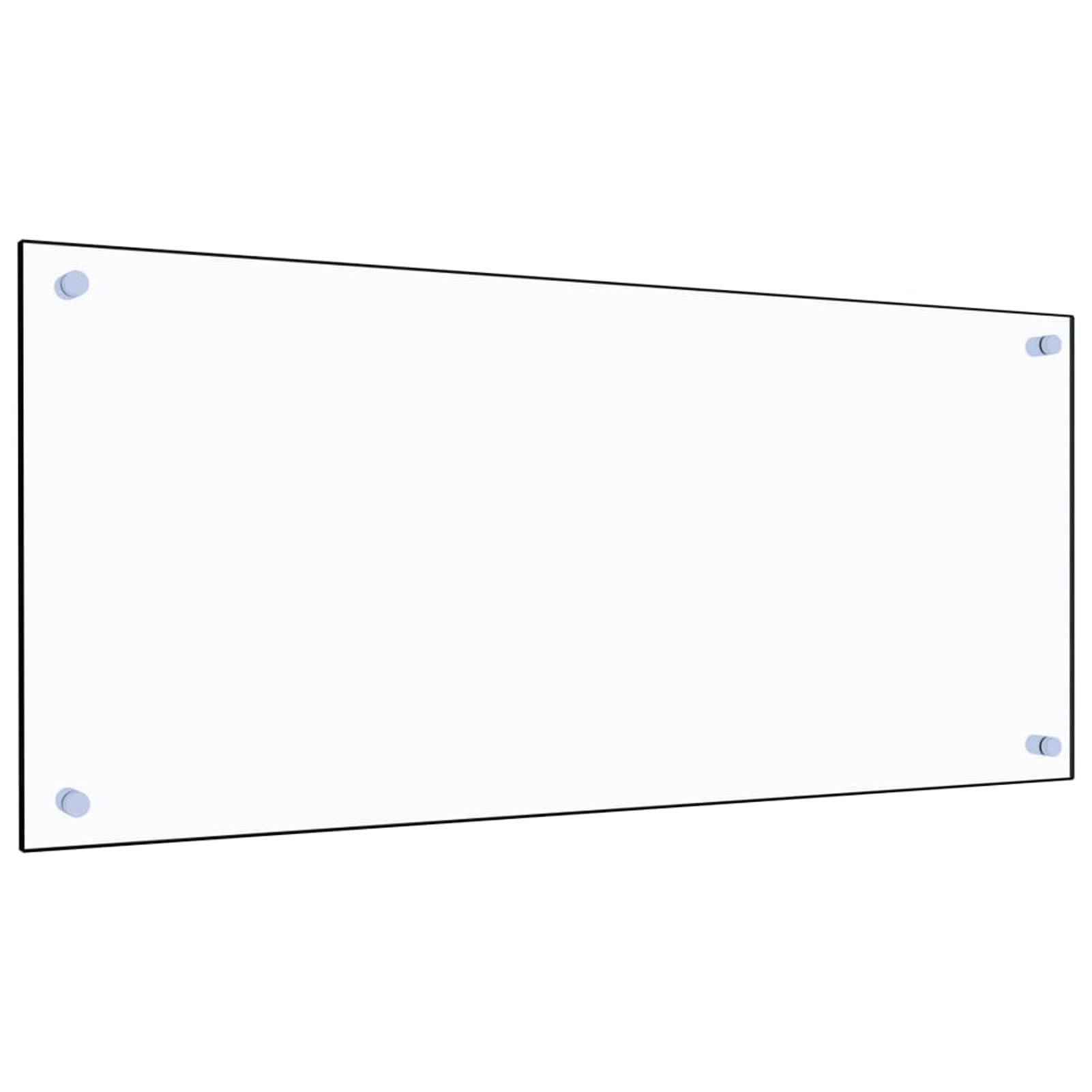 ARKEM Paraschizzi per Cucina Trasparente 90x40 cm in Vetro Temperato,Pannello Paraschizzi Cucina Adesivo da Parete,Ignifugo e Resistente all'Acqua Paraspruzzi Lavandino