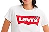 Levi's Women's The Perfect Tee- Large Batwing Logo T-Shirt, Batwing White, L #2