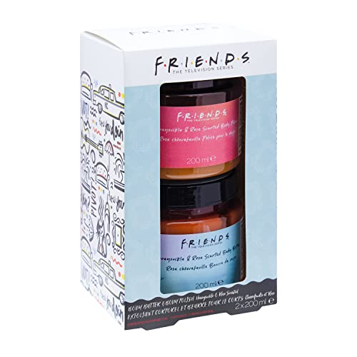 Friends TV Show Body Polish and Body Butter Set, Honeysuckle and Rose Scented, 200 ml