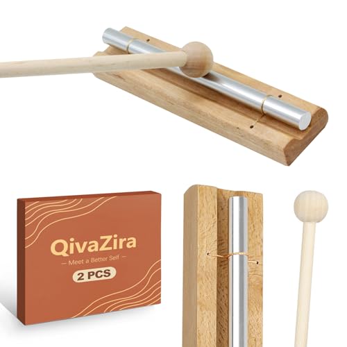 QivaZira 7 Inch Meditation Chime Solo Tone Mindfulness Bell for