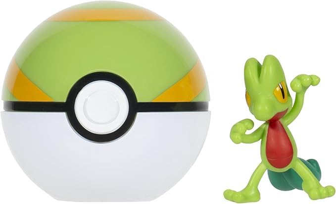 Pokémon PKW3639 - Clip'n'Go Poké Ball - Geckarbor & Nest Ball, Official Pokéball with 5 cm Figure, Geckarbor With Nest Ball - Image 3