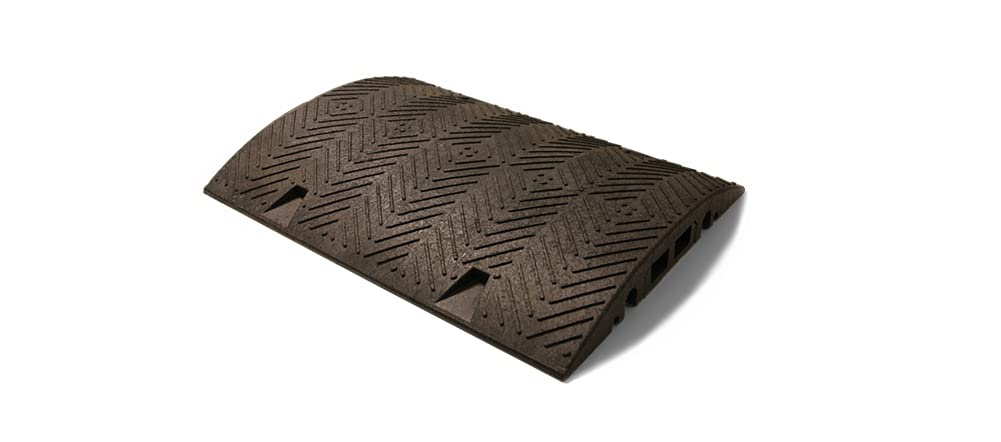 Kabelbrücke zum Schutz und sicheren Verlegen Aller Arten von Kabel-, Schlauch- und Rohrleitungen, schwarz - Abmessung: ca. 800 x 600 x 80 mm