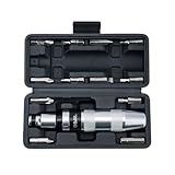 BLACK CANYON 1/2' S2 Hand Impact Screwdriver, 12-Pieces Tip Styles Slotted, Phillips, Hex, Manual Reversible Impact Driver, Disengage Rusted Fasteners or Frozen Bolts, Ideal Hand Tool for Men, Dad