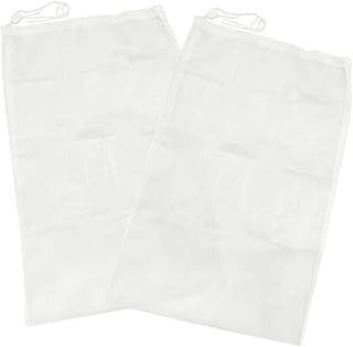 Cabilock 2 peças limpador de banheira limpador de tanque de peixes limpeza de piscina comedor de folhas saco de cordão saco de aspirador de piscina filtro de piscina saco de nylon saco de rede de folhas de piscina divisor escumadeira