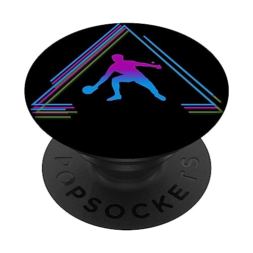 Tischtennis Ping Pong Sport Cool Retro PopSockets mit austauschbarem PopGrip