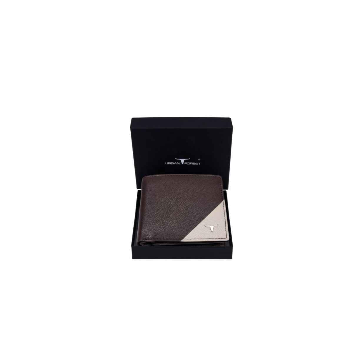 URBAN FOREST Mike Brown/Sand Leather Wallet for Men