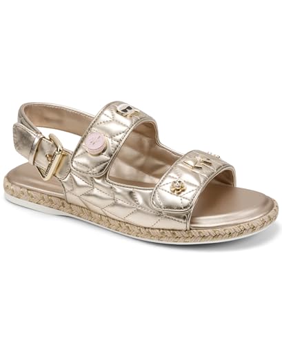 Image of KARL LAGERFELD Women's Charlay Double Strap Sandal With Pin Embellishments