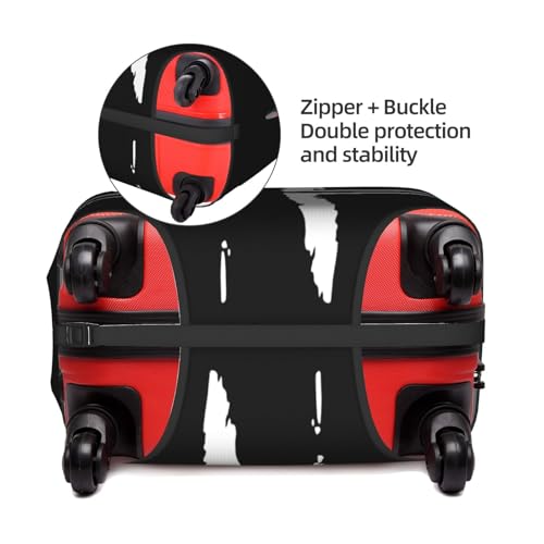 Abstract Christian Cross Universal Stretch Suitcase Cover Carry On Luggage Sleeve Anti Scratch Travel Baggage Protector for Unisex Women Travel Large4