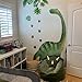 iMagitek Large Watercolor Dinosaur Wall Decal Sticker, Dino Footprint Neutral Nursery Toddler Playroom Wall Decor