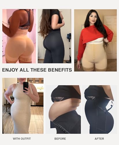 Image of Lover-Beauty Fajas Colombianas Shapewear for Women Tummy Control Postpartum Body Shaper Butt Lifter Bodysuit