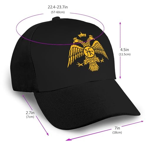 Byzantine Eagle Army Unisex Classic Adjustable Curved Brim Baseball Cap, Trucker Hat2