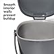 OXO Good Grips Leicht zu reinigender Komposteimer – Schwarz – 2,83 L, Kunststoff, Anthrazit, 2.8L