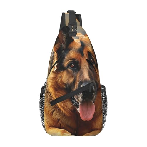 Mochila de Pecho Cruzada Negra con Correa Ajustable