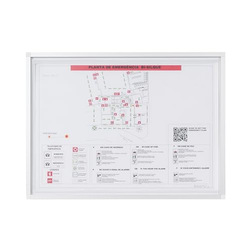 Bi-Office New Generation A9 Poster Display Document Holder, A3 Paper Size, Aluminium Frame, A4