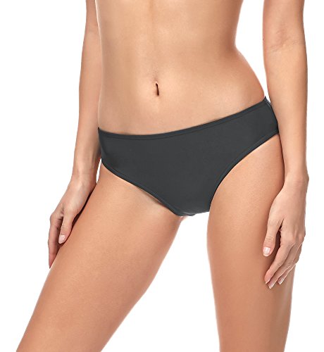Merry Style Damen Bikini Slip MSVR1 (Graphite (9154), 38)