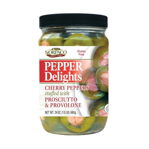Norpaco Prosciutto and Provolone Stuffed Peppers, 24 oz – Italian-Style...